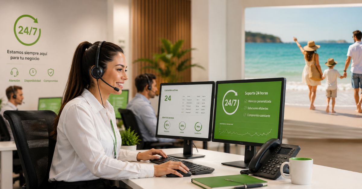 ¿Puede un call center 24 horas sustituir a mi equipo durante las vacaciones?